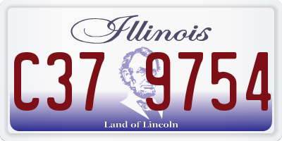 IL license plate C379754