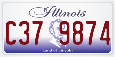 IL license plate C379874