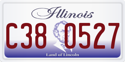 IL license plate C380527