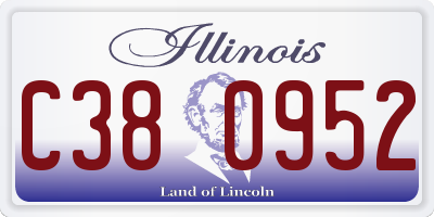 IL license plate C380952