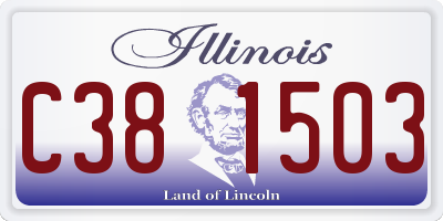 IL license plate C381503
