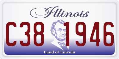 IL license plate C381946