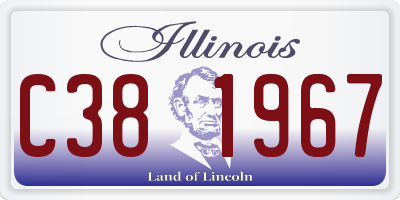 IL license plate C381967