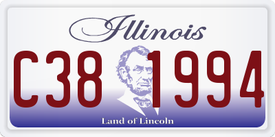IL license plate C381994