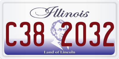 IL license plate C382032