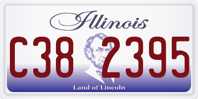 IL license plate C382395