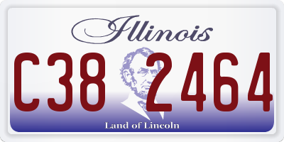 IL license plate C382464