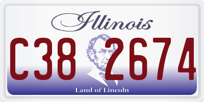 IL license plate C382674