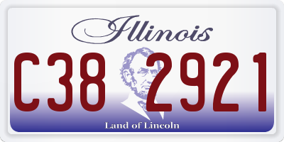 IL license plate C382921