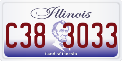 IL license plate C383033
