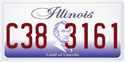 IL license plate C383161