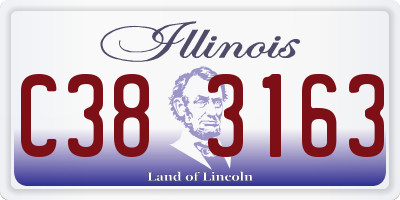 IL license plate C383163
