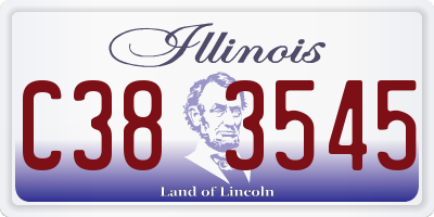 IL license plate C383545