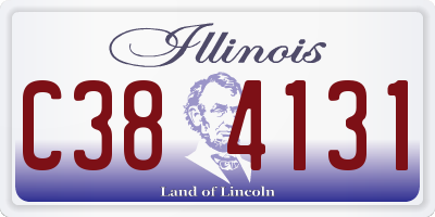 IL license plate C384131