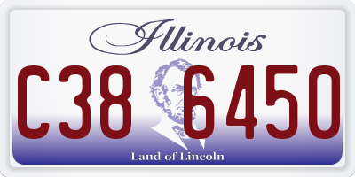 IL license plate C386450