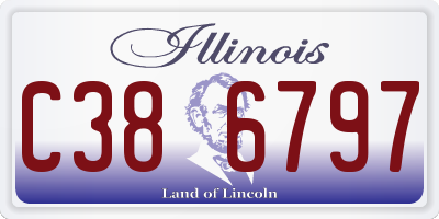 IL license plate C386797