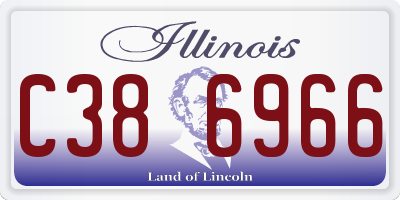 IL license plate C386966