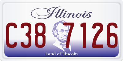 IL license plate C387126