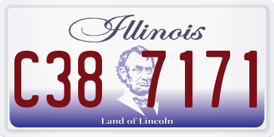 IL license plate C387171