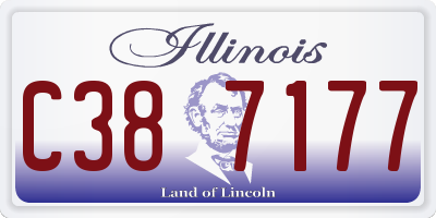 IL license plate C387177