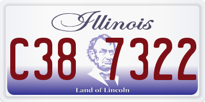 IL license plate C387322