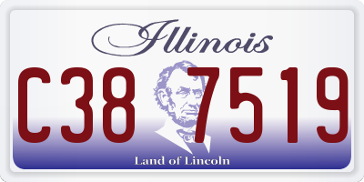 IL license plate C387519