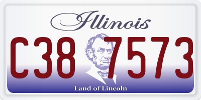 IL license plate C387573