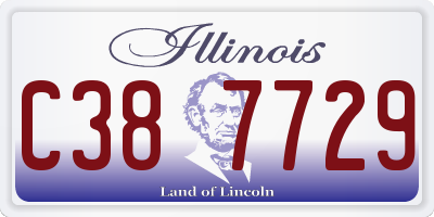 IL license plate C387729