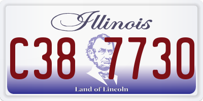 IL license plate C387730