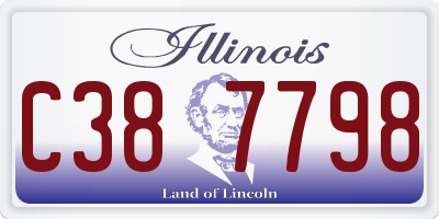 IL license plate C387798