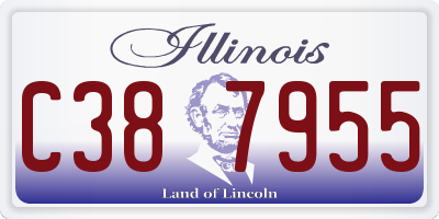 IL license plate C387955