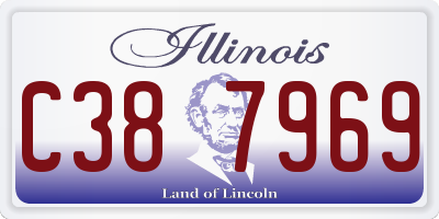 IL license plate C387969
