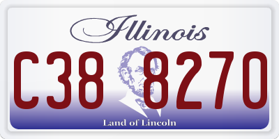 IL license plate C388270
