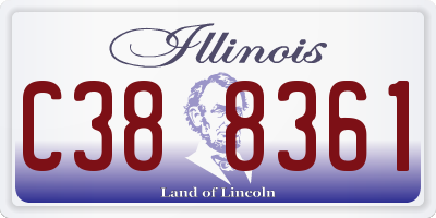 IL license plate C388361