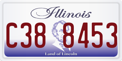 IL license plate C388453