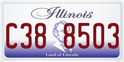 IL license plate C388503