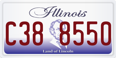 IL license plate C388550