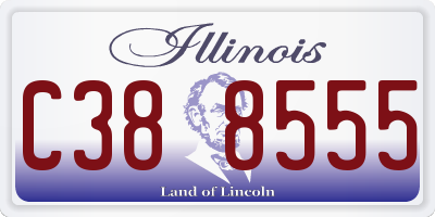 IL license plate C388555