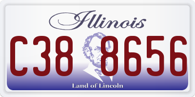 IL license plate C388656