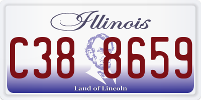 IL license plate C388659