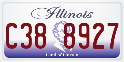 IL license plate C388927