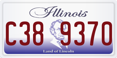 IL license plate C389370