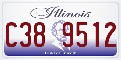 IL license plate C389512