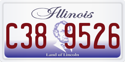 IL license plate C389526