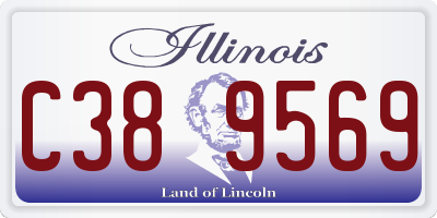 IL license plate C389569