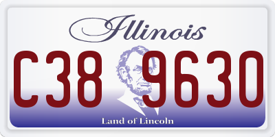 IL license plate C389630