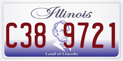 IL license plate C389721