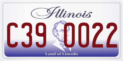 IL license plate C390022