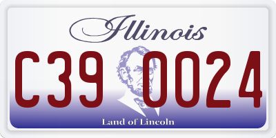 IL license plate C390024