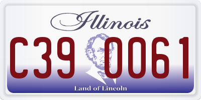 IL license plate C390061